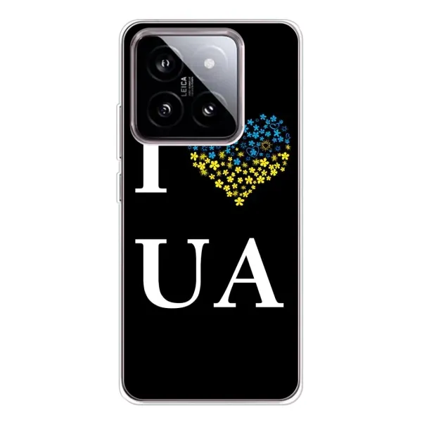 Чехол с рисунком «I Love UA» для Xiaomi 15 Чехол с рисунком «I Love UA» для Xiaomi 15