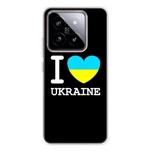 Чехол с рисунком «I Love Ukraine» для Xiaomi 15 Чехол с рисунком «I Love Ukraine» для Xiaomi 15
