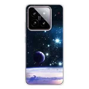 Чехол (ТПУ) с планетами на Xiaomi 15 (Космический вид)