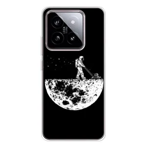 Силиконовый Чехол с принтом "Космонавты" на Xiaomi 15 (Космонавт)