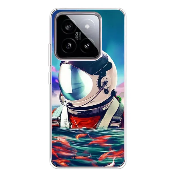 Чехол с рисунком «Космонавт в воде» для Xiaomi 15 Чехол с рисунком «Космонавт в воде» для Xiaomi 15