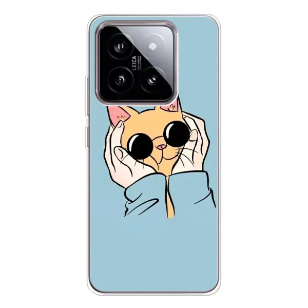Чехол с рисунком «КОТИК в очках» для Xiaomi 15