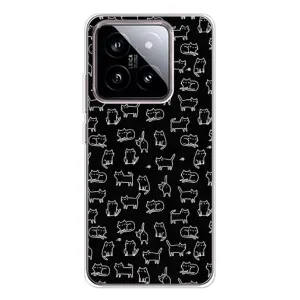 Чехол на тематику: Коты для Xiaomi 15 (Котики на черном)