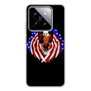 Чехол Флаг USA для Xiaomi 15 (Крылья США)