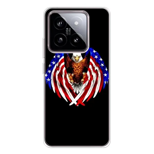 Чехол с рисунком «Крылья США» для Xiaomi 15