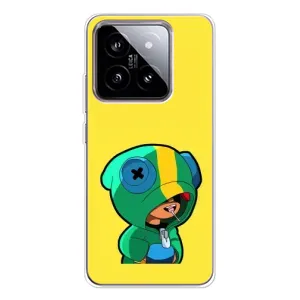 Чехол Бравл Старс для Xiaomi 15 (Леон (LEON))
