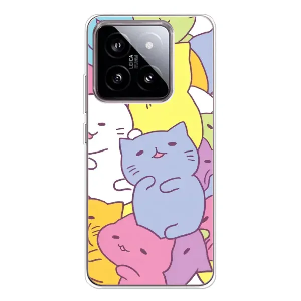 Чехол с рисунком «Милые котики» для Xiaomi 15