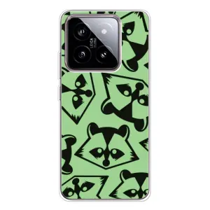 Силиконовый Чехол с Енотами на Xiaomi 15 (Мордочки Енота)