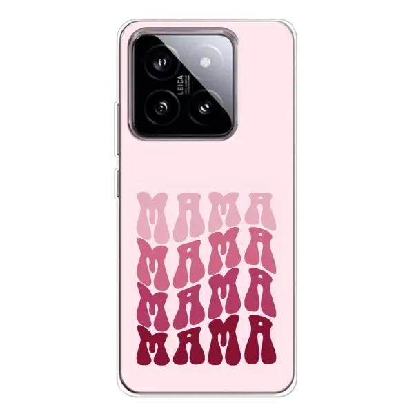 Чехол с рисунком «Надпись мама» для Xiaomi 15 Чехол с рисунком «Надпись мама» для Xiaomi 15