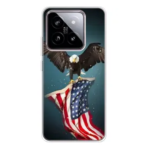 Чехол Флаг USA для Xiaomi 15 (Орел и флаг)