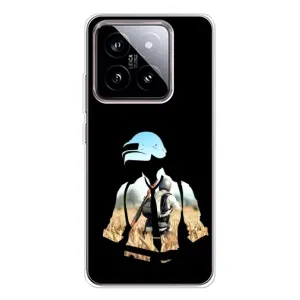 Силиконовый чехол с картинкой "Герой Pubg" на Xiaomi 15 (Пубг мен)