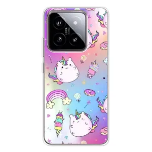 Чехол Unicorn на Xiaomi 15 (Радуга и Единорог)