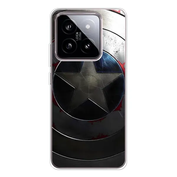 Чехол с рисунком «Ретро Щит Капитана» для Xiaomi 15 Чехол с рисунком «Ретро Щит Капитана» для Xiaomi 15