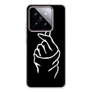 Чехлы (Знак сердечка) на Xiaomi 15 (Сердце на черном)