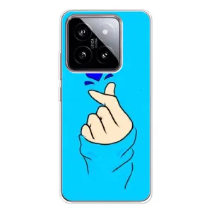 Чехлы (Знак сердечка) на Xiaomi 15 (Сердце на синем)