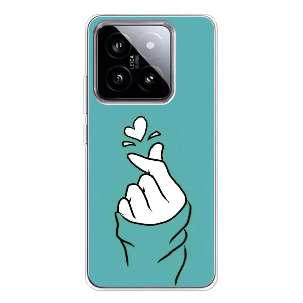 Чехол с рисунком «Сердечко на бирюзовом» для Xiaomi 15 Чехол с рисунком «Сердечко на бирюзовом» для Xiaomi 15