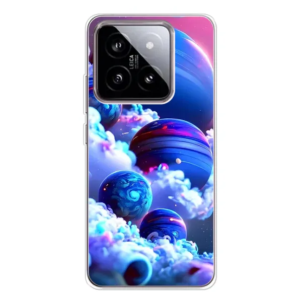 Чехол с рисунком «Синие планеты» для Xiaomi 15 Чехол с рисунком «Синие планеты» для Xiaomi 15
