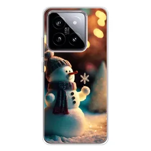 Чехлы на Новый Год Xiaomi 15 (Снеговик праздничный)
