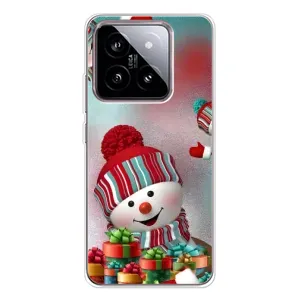Чехлы на Новый Год Xiaomi 15 (Снеговик в шапке)