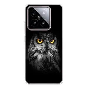Чехлы с принтом СОВЫ для Xiaomi 15 (Сова на чёрном)