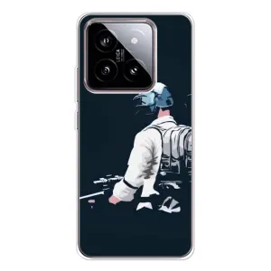 Силиконовый чехол с картинкой "Герой Pubg" на Xiaomi 15 (В экиперовке)