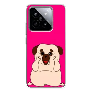 Чехол (ТПУ) Милые собачки для Xiaomi 15 (Веселый Мопсик)
