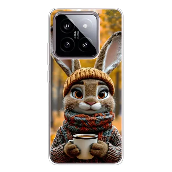 Чехол с рисунком «Зайчик с кофе» для Xiaomi 15 Чехол с рисунком «Зайчик с кофе» для Xiaomi 15