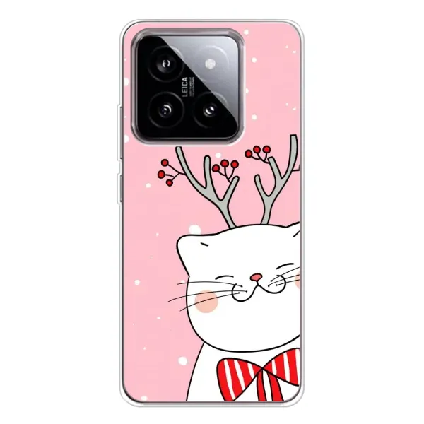 Чехол с рисунком «Зимний кот» для Xiaomi 15 Чехол с рисунком «Зимний кот» для Xiaomi 15