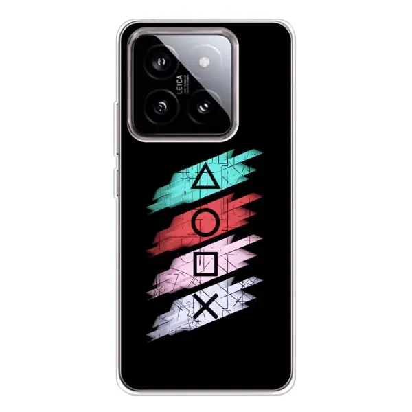 Чехол с рисунком «Значки Sony» для Xiaomi 15 Чехол с рисунком «Значки Sony» для Xiaomi 15