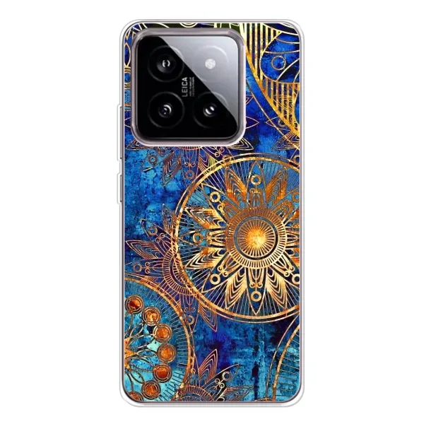 Чехол с рисунком «Золотые узоры» для Xiaomi 15