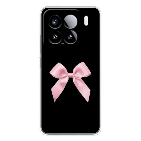 Чехол с рисунком «Бант на черном» для Xiaomi 15S Pro