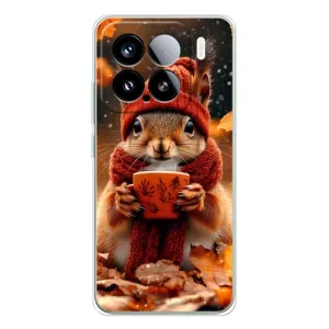 Друкований чохол 'Звірята з кавою' для Xiaomi 15S Pro (Білка з кавою)