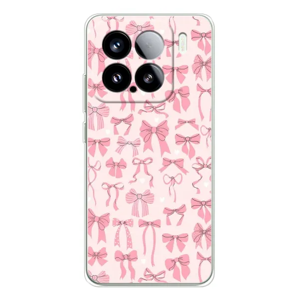 Чехол с рисунком «Фон бантики» для Xiaomi 15S Pro