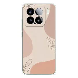 Чохол квітковий дизайн для Xiaomi 15S Pro (Кориневий фон)