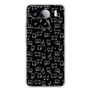 Чохол на тематику: Коти для Xiaomi 15S Pro (Котики на чорному)