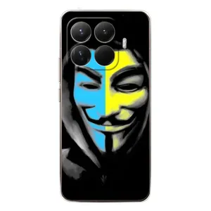 Чехол с Украинской символикой на Ксиоми 15Т Про (Анонимус патриот)