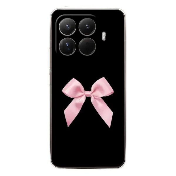 Чехол с рисунком «Бант на черном» для Xiaomi 15T Pro Чехол с рисунком «Бант на черном» для Xiaomi 15T Pro