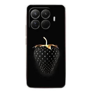 Чехол с изображением вкусной еды для Xiaomi 15T Pro (Чёрная клубника)