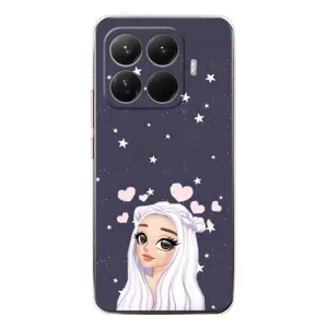 Чехол Стильные девушки на Xiaomi 15T Pro (Девушка и сердечки)