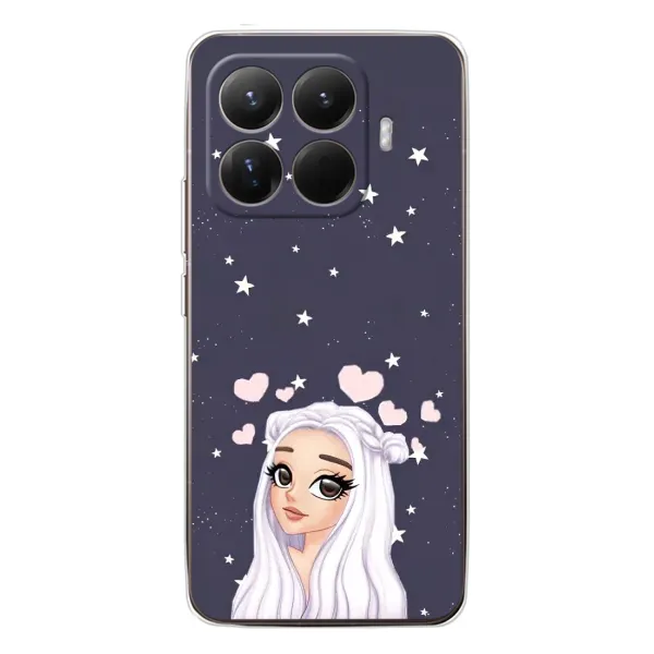 Чехол с рисунком «Девушка и сердечки» для Xiaomi 15T Pro Чехол с рисунком «Девушка и сердечки» для Xiaomi 15T Pro