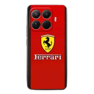 Силіконовий бампер з картинкою машини на Xiaomi 15T Pro (Ferrari Logo)