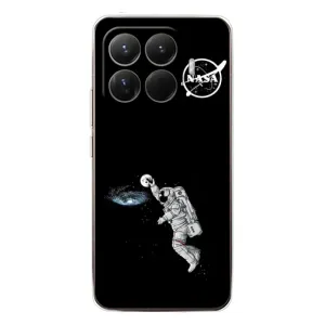 Силиконовый бампер с принтом "Наса" на Xiaomi 15T Pro (Космонавт баскетболист)