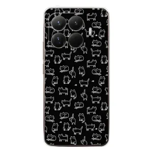 Чехол на тематику: Коты для Xiaomi 15T Pro (Котики на черном)