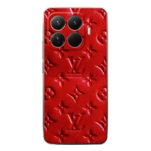 Текстурний Чохол Louis Vuitton для Ксіомі 15Т Про (Червоний ЛВ)