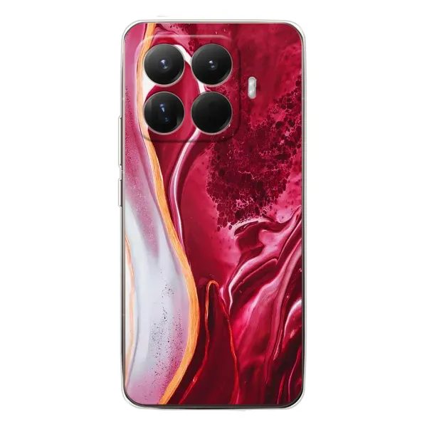Чехол с рисунком «Красный мрамор» для Xiaomi 15T Pro Чехол с рисунком «Красный мрамор» для Xiaomi 15T Pro