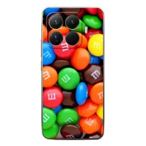 Чехол с изображением вкусной еды для Xiaomi 15T Pro (Разноцветные M&M'S)