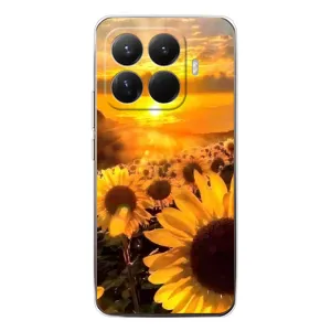 Чехол с Цветами для Xiaomi 15T Pro (поле подсолнухов)
