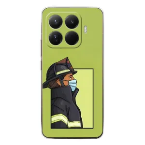 Силиконовый бампер (Работники) на Xiaomi 15T Pro (Пожарник)