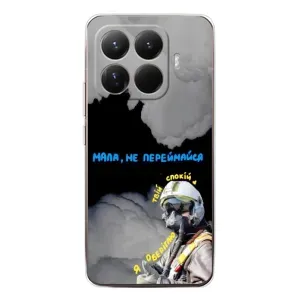 Чехол с Украинской символикой на Ксиоми 15Т Про (Призрак Киева)