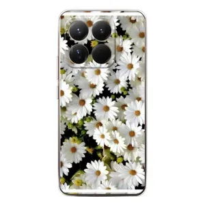 Чехол с ромашками на Xiaomi 15T Pro (Рамка в ромашках)